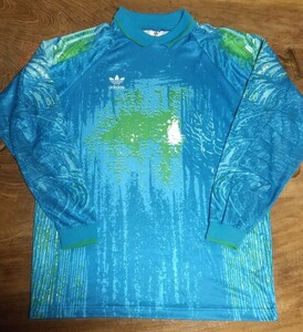 値下げ交渉 1993-94 adidas オリンピックマルセイユ 型 キーパーシャツ 万国旗タグ USA製 検) Olympic Marseille Keeper Jersey Bartez Y2K