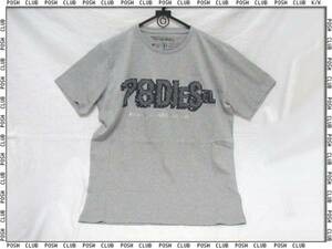 DIESEL【OR919-912】コットン・前ロゴ＊Tシャツ＊L＊グレー