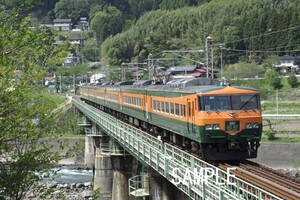 185系「草津」湘南色 【鉄道写真18510】KGサイズ☆