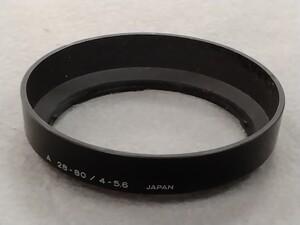 MINOLTA ミノルタ AF28-80mm F4-5.6用レンズフード 中古品