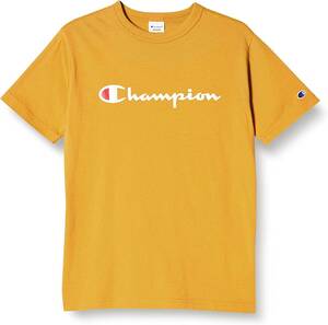 新品★Champion(チャンピオン) 綿100% スクリプトロゴプリント ショートスリーブTシャツ【L】⑤　F4