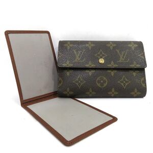 中古 ルイヴィトン 財布 パピエジップ モノグラム M61202 ABランク ブラウン レディース LOUISVUITTON 【送料無料】 【西神店】