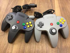 NINTENDO NINTENDO64 コントローラー NUS-005 ２個 中古品4987