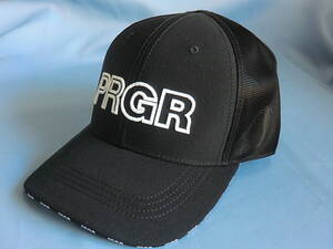 PRGR 数量限定モデル ハーフメッシュキャップ PMCAP-105 ブラック