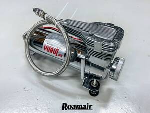 【高出力】エアサス　コンプレッサー　485cタイプ　200psi　2.2CFM 高出力　シルバーメッキ　1/4NPTホース