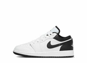 Nike GS Air Jordan 1 Low "White/Black" 22.5cm 553560-132