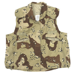 90s ビンテージ 米軍 U.S.ARMY COVER PASGT VEST 6C デザートカモ チョコチップ ミリタリー ベスト size.S/M