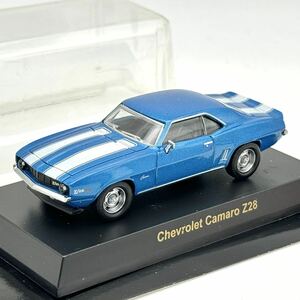 【京商】 シボレー カマロ Z28 (青) 1/64 USA Sports Car Minicar Collection Chevrolet Camaro Kyosho CVS