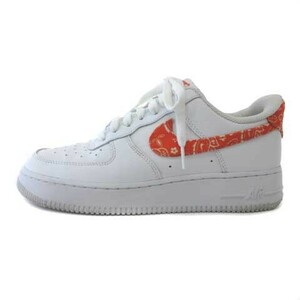 ナイキ NIKE DJ9942-102 W AIR FORCE 1 07 ESS Paisley スニーカー シューズ ペイズリー ホワイト オレンジ 25.5 レディース