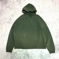 90s vintage fade pullover parka green