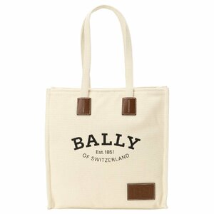 バリー トートバッグ BALLY 602118 25388 F023 クリスタリア ロゴプリント ファブリック ショルダーバッグ ナチュラル/ブラウン レディース