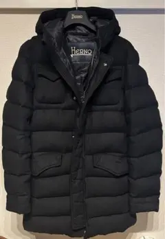 【美品】HERNO × BEAMS F /4ポケット ダウンコート44 黒