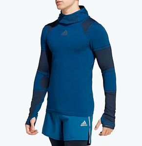 ★アディダス ADIDAS 定価14300円 新品 メンズ 軽量 ストレッチ ランニング プルオーバー トップス ウェア [HN3034-M] 二 壱★QWER