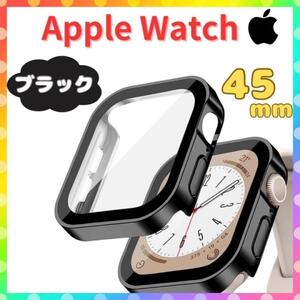 apple Watch カバー フラットケース 45mm ケース ブラック