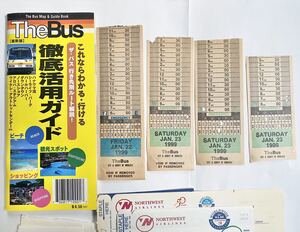 The Bus 乗り継ぎ券 活用ガイド 日本語版 ノースウエスト航空券 ほか ハワイ ホノルル 市バス ザ バス The Bus Transfer tickets Jan.1999