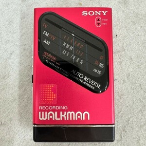 M833-D1-911◎ SONY RECODING WALKMAN ソニー レコーディング ウォークマン WM-F203 ポータブル カセットプレーヤー ⑩