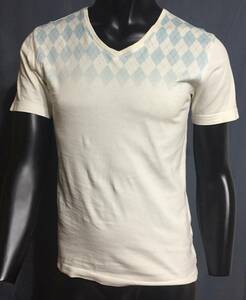 2F-2068 KLEIN PLUS HOMME　クランプラスオム　半袖シャツ　Tシャツ　インナーシャツ　薄手　グラデーション ブルー 48サイズ(M相当)