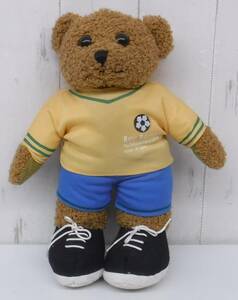 当時物 ＊レトロぬいぐるみ ＊Ruy Ramos B-Bears 10 ＊テディベア 自立型 ＊ラモス瑠偉 サッカー イエローユニフォーム＊31cm コレクション