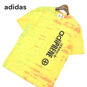 adidas Originals アディダス オリジナルス アディプレン★ ロゴ プリント タイダイ 半袖 カットソー Tシャツ Sz.M　メンズ　A4T07061_6#D