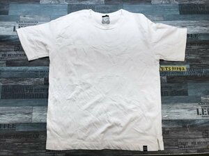 GU ジーユー メンズ バックプリント コットン 半袖Tシャツ 大きいサイズ XL 白