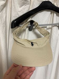 Polo by Ralph Lauren ベージュ サンバイザー　ラルフローレン GOLF 男女兼用 帽子