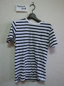 visvim Tシャツ S ボーダ Black ｘ White ビズビム