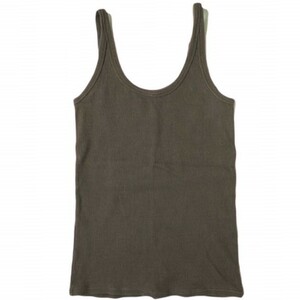 Pilgrim Surf+Supply ピルグリム サーフ+サプライ 24SS 日本製 Maya Rib Tank リブタンクトップ 37-04-0231-101 1 WALNUT BEAMS g19443