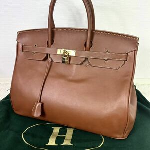 1円〜【最高級☆美品】HIGH-CLASS ハイクラス ボストンバッグ トートバッグ ビジネス レザー 本革 大容量 A4 南京錠 メンズ レディース 40