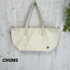 【CHUMS】チャムス トートバック 明るめベージュ コットン生地 アウトドア