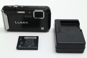 4162- パナソニック Panasonic LUMIX DMC-FT20-K エスプリブラック 防水モデル 美品