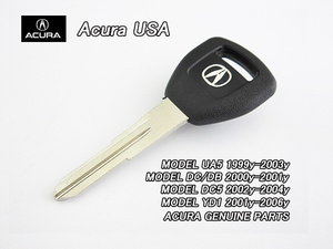 UA4UA5インスパイア.セイバー【ACURA】アキュラ3.2TL純正USブランクキー/USDM北米仕様Aマーク入りホンダ溝彫り前のベースBlank.Key鍵USA