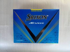 ゴルフボール新品・未使用、SRIXON（スリクソン）AD　SPEED、１ダース（１２個)、色：PASSION　YELLOW