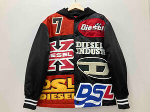 DIESEL ディーゼル J-BULC-PATCH JACKET スタジャン ナイロン ワッペン メンズ サイズ14Y ブラック マルチカラー