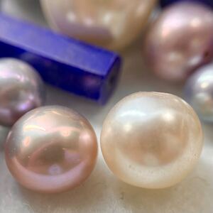 1円〜!!☆パール・ラピスラズリおまとめ1000ct☆d 約200g ラピスラズリ パール 真珠 ジュエリー 裸石 宝石 pearl jewelry 47