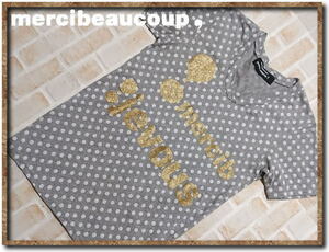 ☆mercibeaucoup, jevous enprie! 　メルシーボークー　水玉カットソー　Tシャツ　グレー☆