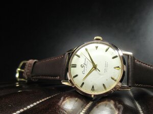 【シチズン】1950年代 ヴィンテージ J14701 ジュニア Cロゴ シルバー ペンシル&ヤジリ 34.5mm メンズ 手巻 時計 GP/SS A177