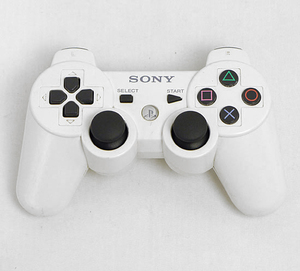 【中古】SONY ワイヤレスコントローラー DUALSHOCK3 CECH-ZC2JA2 ホワイト 本体のみ [管理:1350004832]