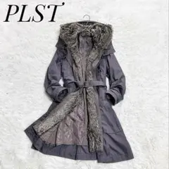 【訳あり】PLST　ダウンライナー付モッズコート　ファー　大きいサイズ　4／XL