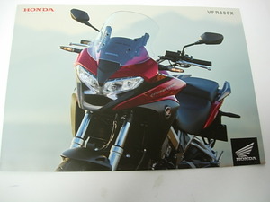 純正カタログ　Honda ホンダ　VFR 800X RC80　2018年11月 　V4エンジン