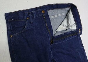 DP26ラングラーWRANGLERアメリカ古着デニムパンツTROUSERSインディゴパンツ濃紺JEANS足丈長31オールド＆レトロ