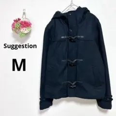 a4979 Suggestion ダッフルコート　アウター　ウール　ネイビー　M