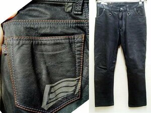 即決[W32]HYOD PRODUCTS SMART LEATHER D3O TAPERED PANTS スマートレザー テーパード ヒョウドウ プロダクツ 牛革 レザーパンツ■R42