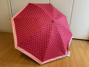 ☆送料無料☆新品☆kate spadeケイトスペード/長傘/晴雨兼用傘プチパラ/日傘雨傘/ドットピンク×ピンク