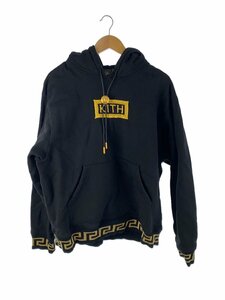 VERSACE◆Kith Versace/BOX Logo Hoodie/パーカー/2L/コットン/BLK//