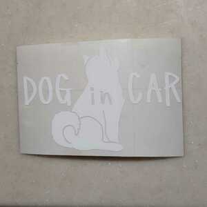 柴犬 【DOG in CAR】カッティングステッカー