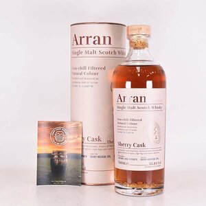 1円～★アラン シェリーカスク ＊冊子 箱付 700ml 55.8% アイランズ Aｒｒａｎ F020345