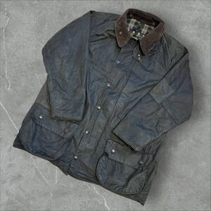 【送料無料】 Barbour BEAUFORT vintage 1994年製 ヴィンテージ オイルジャケット リプルーフ済み カーキ 英国製