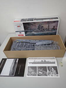 263-；（ジャンク・開封品・組立途中品） プラモデル 1/350 Hasegawa 日本海軍軽巡洋艦 「矢矧」天一合作戦 ハセガワ ★