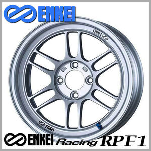 送料無料 アクア ヤリス ヴィッツ キューブ 等に ENKEI エンケイレーシング RPF1 シルバー 195/55R16 タイヤ ホイールセット