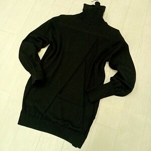 B ◎【 ARMANI EXCHANGE 】アルマーニエクスチェンジ ウール100％ タートルネック ニット sizeS レディース トップス 婦人服 商品ランク:B